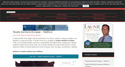 Desktop Screenshot of latarjetasanitariaeuropea.com