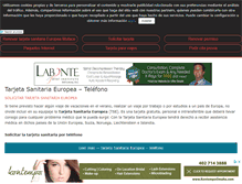 Tablet Screenshot of latarjetasanitariaeuropea.com